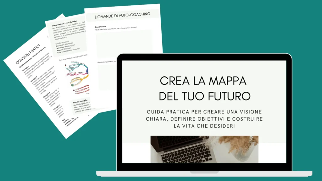 Mockup guida pratica Crea la Mappa del tuo futuro